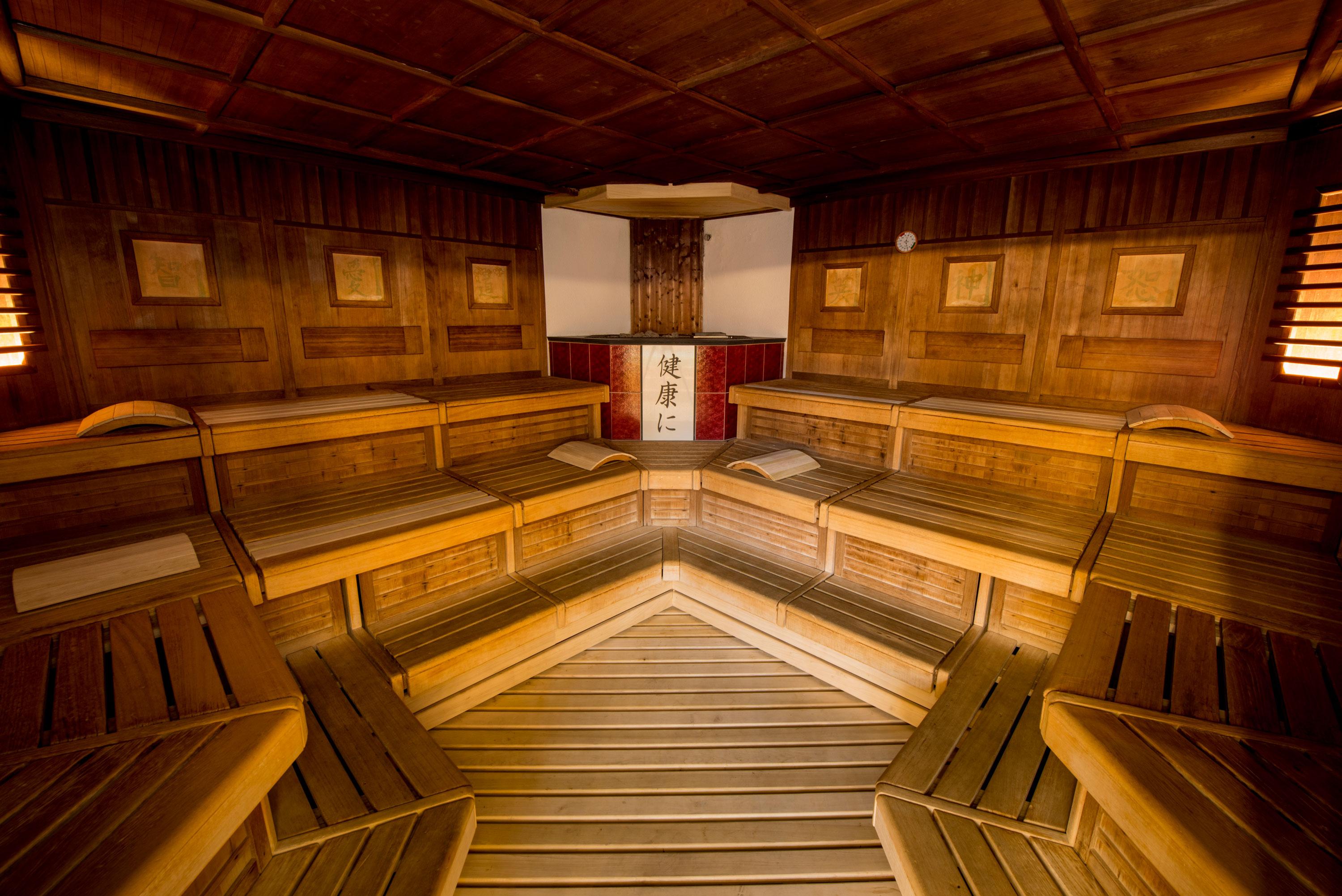 ホテル ボタニコ イ オリエンタル スパ ガーデン プエルト・デ・ラ・クルス エクステリア 写真 The interior of the sauna